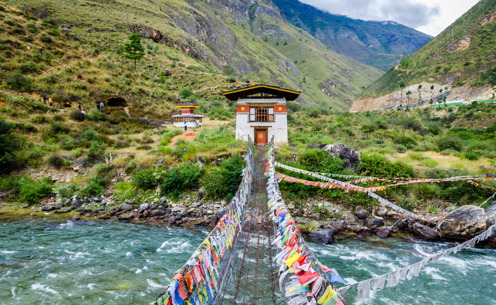 bhutan - Landschaftsbild
